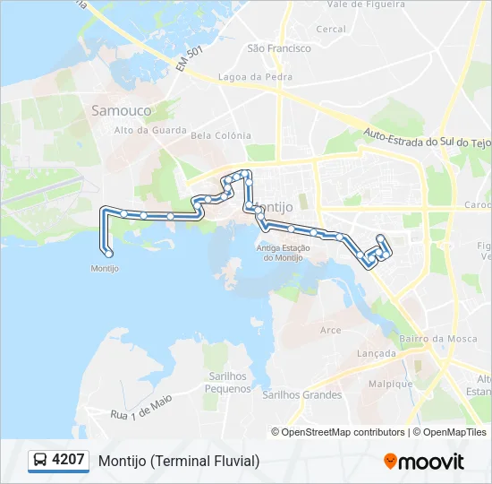 4207 Bus Line Map