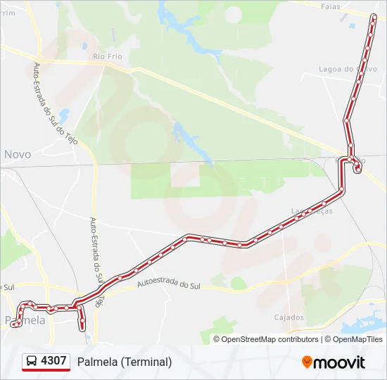 4307 Bus Line Map