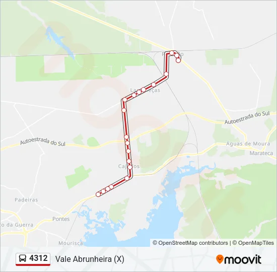 4312 Bus Line Map