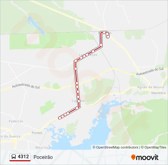 4312 Bus Line Map