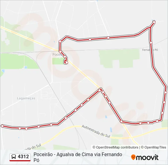 4312 Bus Line Map