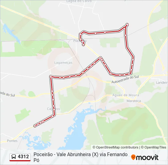 4312 Bus Line Map