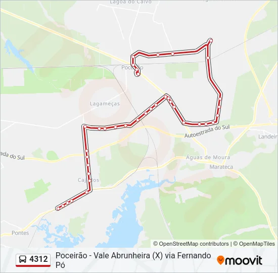 4312 Bus Line Map