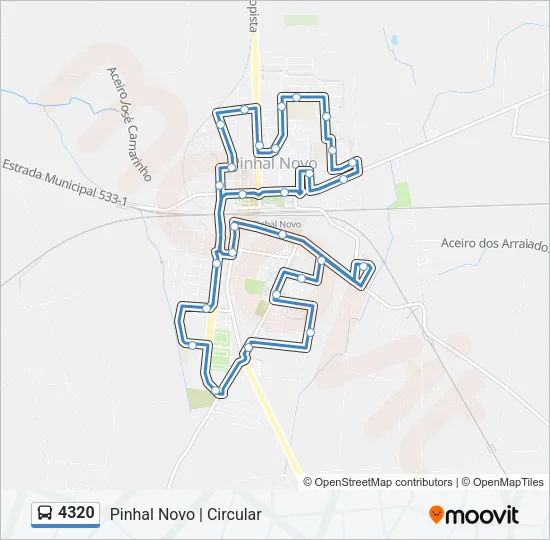 4320 Bus Line Map