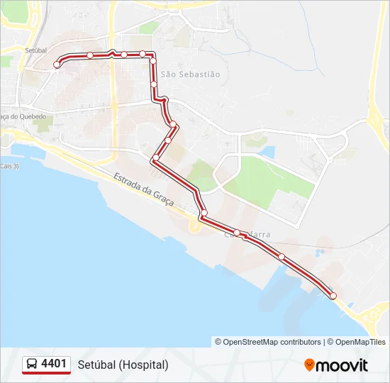 4401 Bus Line Map