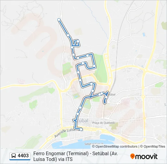 4403 Bus Line Map