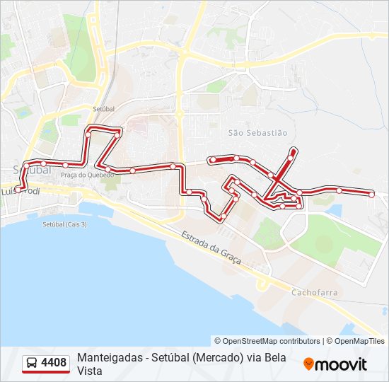 4408 bus Line Map