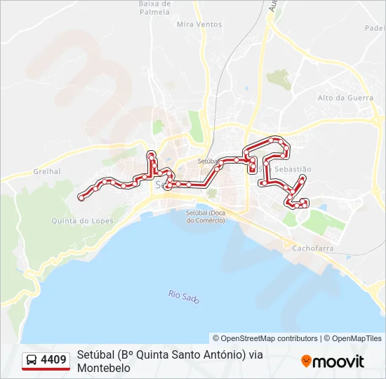 4409 Bus Line Map
