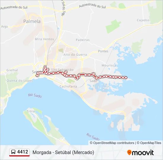 4412 Bus Line Map