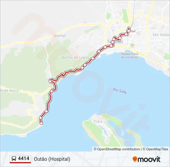 4414 Bus Line Map