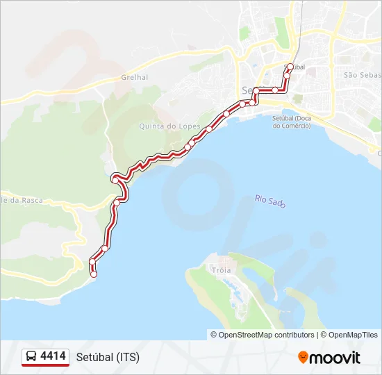 4414 Bus Line Map