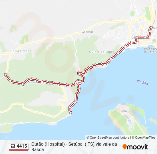 4415 Bus Line Map
