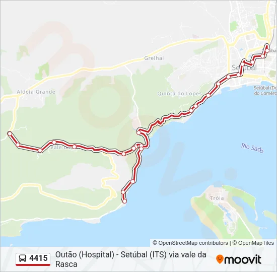 4415 Bus Line Map