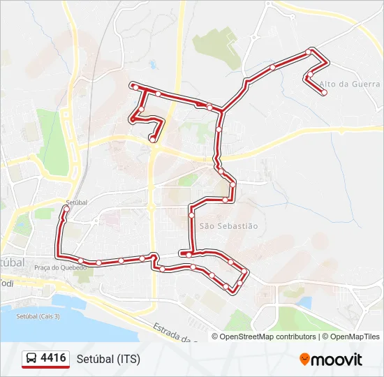 4416 Bus Line Map
