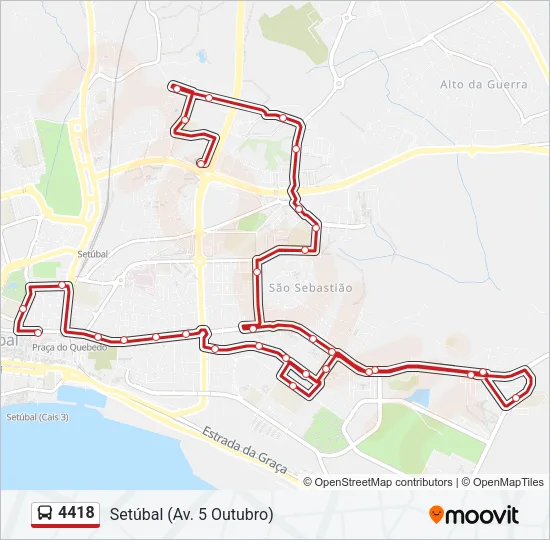 4418 Bus Line Map