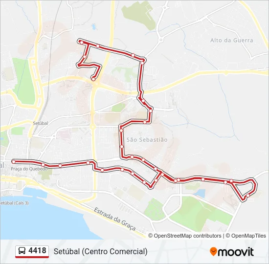 4418 Bus Line Map