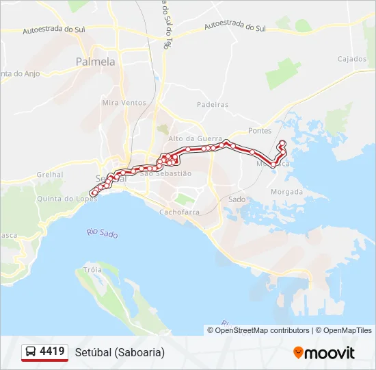 4419 Bus Line Map