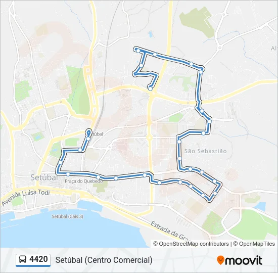 4420 Bus Line Map