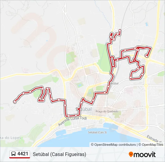 4421 Bus Line Map