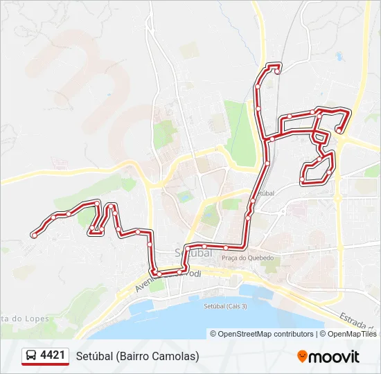 4421 Bus Line Map