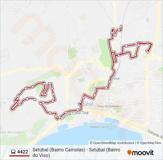 4422 Bus Line Map