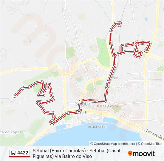 4422 Bus Line Map