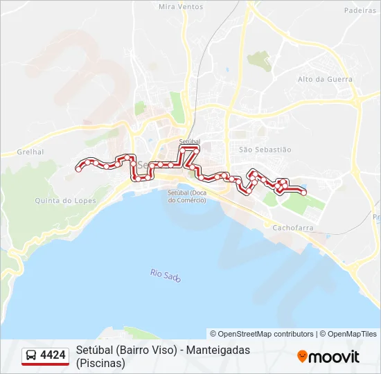 4424 Bus Line Map