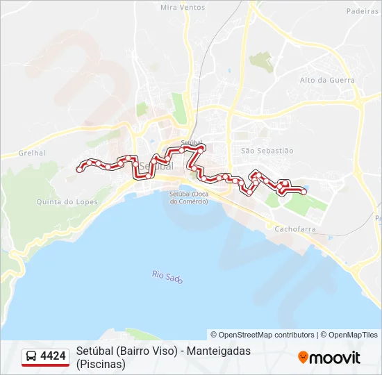 4424 Bus Line Map