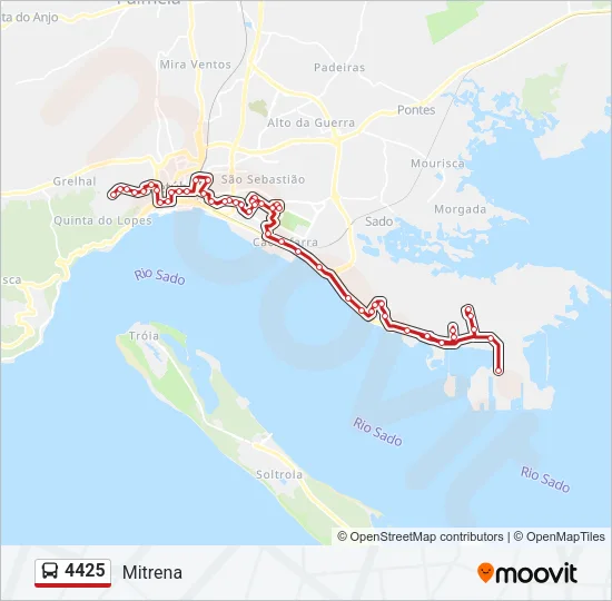 4425 Bus Line Map