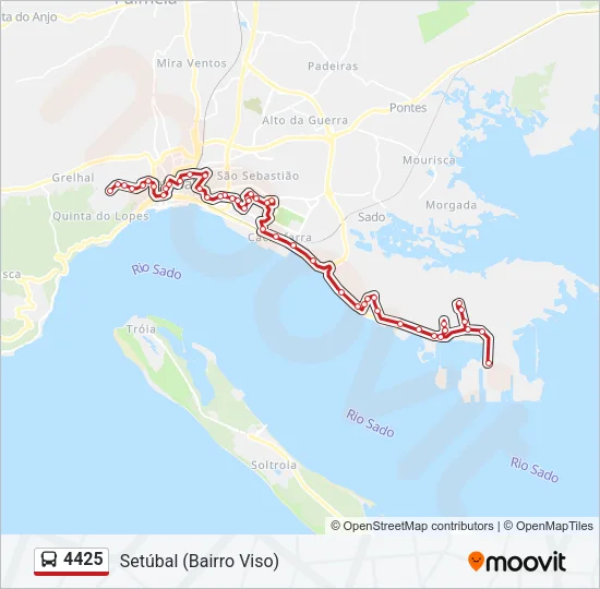 4425 Bus Line Map
