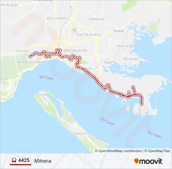 4425 Bus Line Map