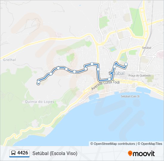 4426 bus Line Map