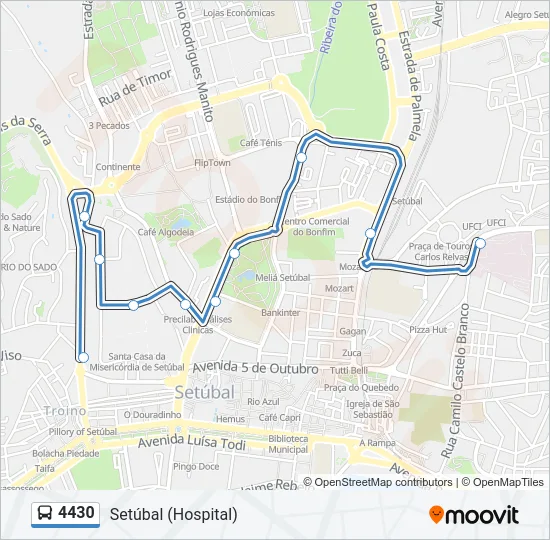 4430 Bus Line Map