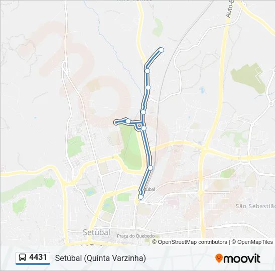 4431 Bus Line Map