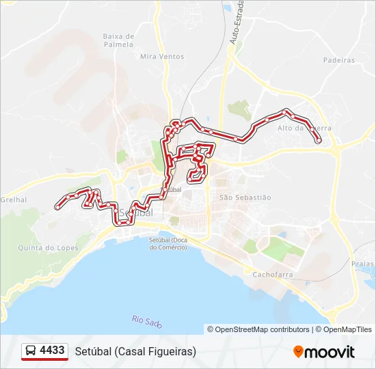 4433 Bus Line Map