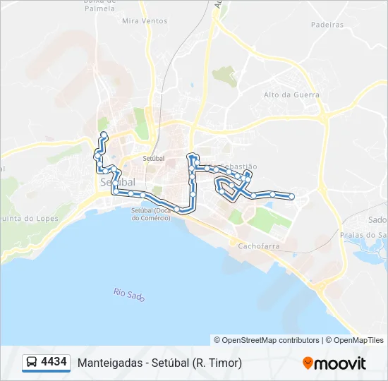 4434 Bus Line Map