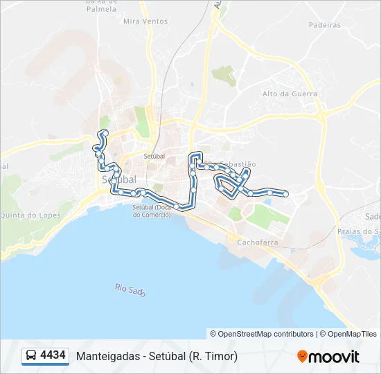 4434 Bus Line Map