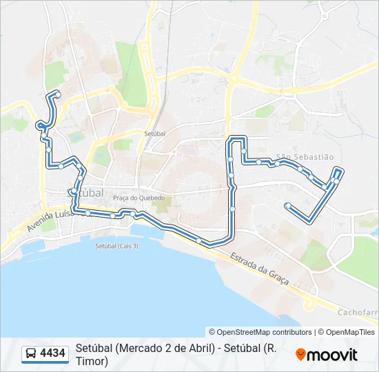 4434 Bus Line Map