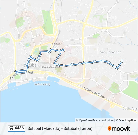 4436 Bus Line Map