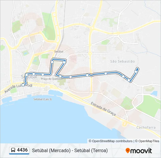 4436 Bus Line Map