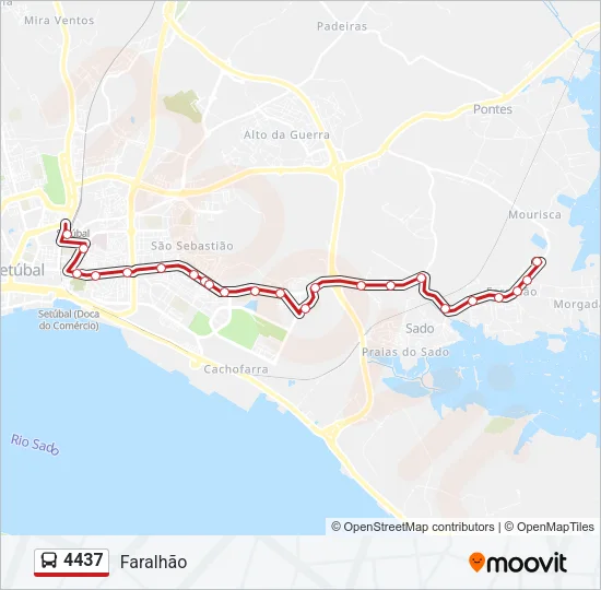 4437 Bus Line Map