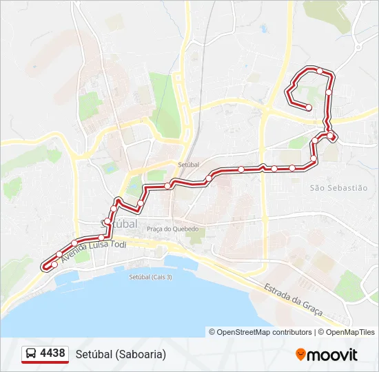 4438 Bus Line Map