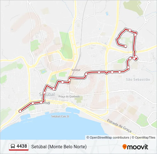 4438 Bus Line Map