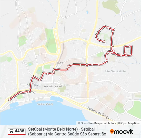4438 Bus Line Map