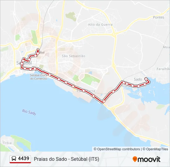 4439 Bus Line Map