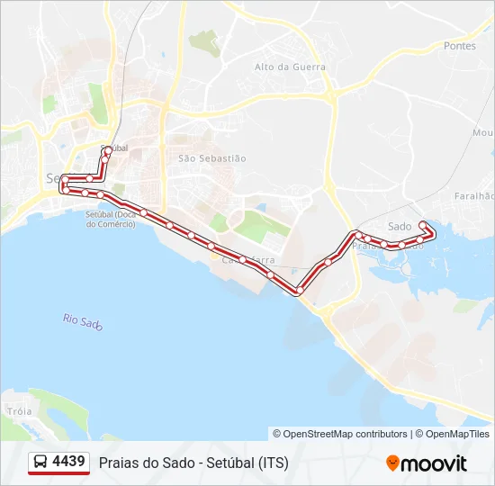 4439 Bus Line Map