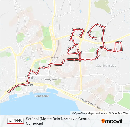 4440 Bus Line Map