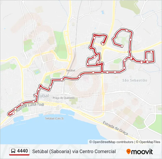 4440 Bus Line Map