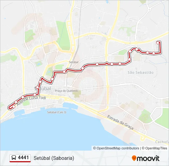 4441 Bus Line Map