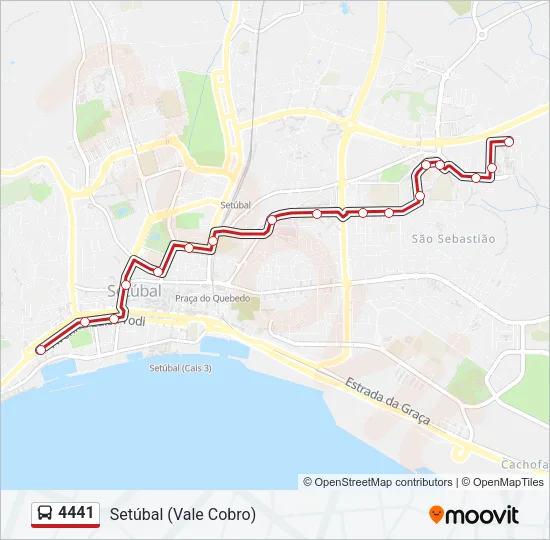 4441 Bus Line Map